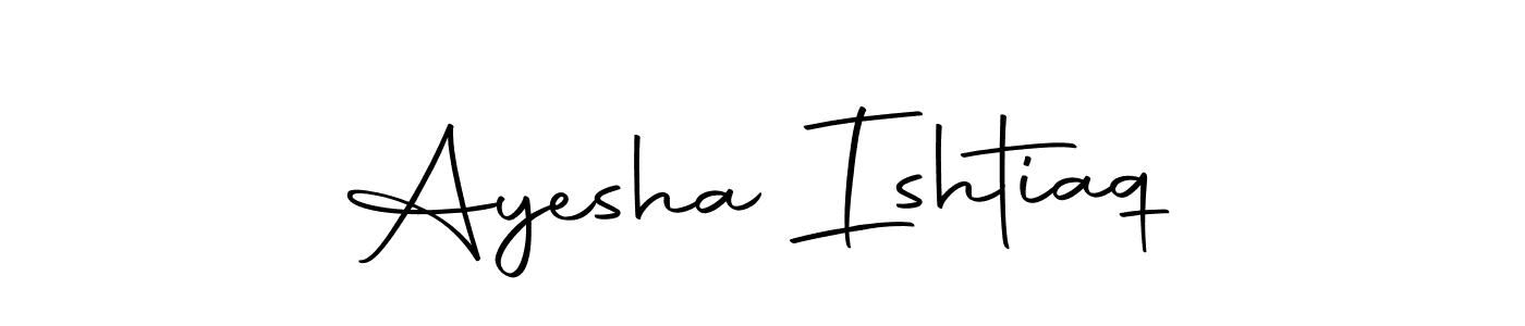 Design your own signature with our free online signature maker. With this signature software, you can create a handwritten (Autography-DOLnW) signature for name Ayesha Ishtiaq. Ayesha Ishtiaq signature style 10 images and pictures png