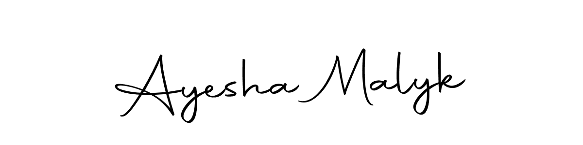 How to make Ayesha Malyk signature? Autography-DOLnW is a professional autograph style. Create handwritten signature for Ayesha Malyk name. Ayesha Malyk signature style 10 images and pictures png