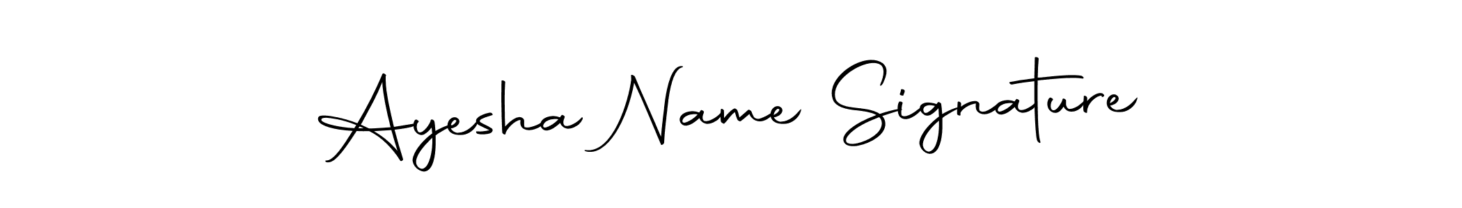 Design your own signature with our free online signature maker. With this signature software, you can create a handwritten (Autography-DOLnW) signature for name Ayesha Name Signature. Ayesha Name Signature signature style 10 images and pictures png