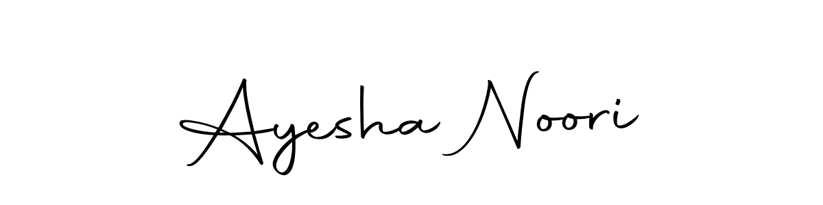 Use a signature maker to create a handwritten signature online. With this signature software, you can design (Autography-DOLnW) your own signature for name Ayesha Noori. Ayesha Noori signature style 10 images and pictures png