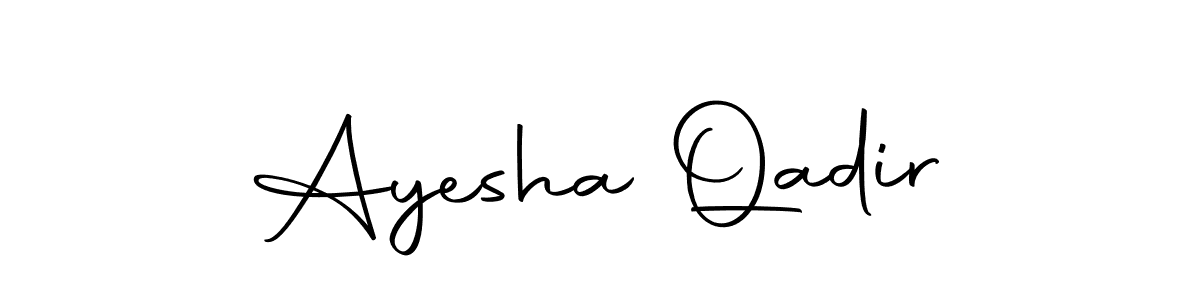 Use a signature maker to create a handwritten signature online. With this signature software, you can design (Autography-DOLnW) your own signature for name Ayesha Qadir. Ayesha Qadir signature style 10 images and pictures png