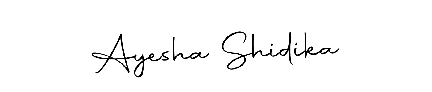 This is the best signature style for the Ayesha Shidika name. Also you like these signature font (Autography-DOLnW). Mix name signature. Ayesha Shidika signature style 10 images and pictures png
