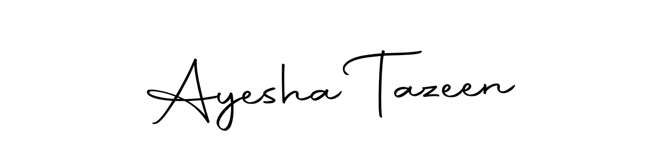 Make a beautiful signature design for name Ayesha Tazeen. With this signature (Autography-DOLnW) style, you can create a handwritten signature for free. Ayesha Tazeen signature style 10 images and pictures png