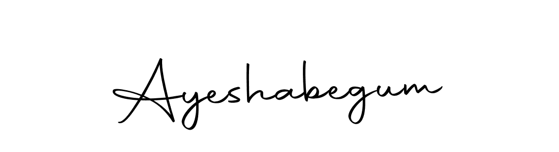 Create a beautiful signature design for name Ayeshabegum. With this signature (Autography-DOLnW) fonts, you can make a handwritten signature for free. Ayeshabegum signature style 10 images and pictures png