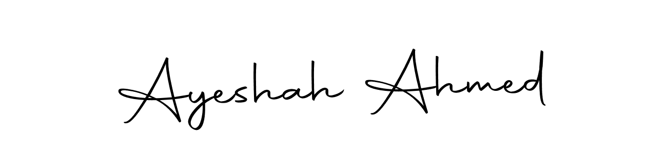 Make a short Ayeshah Ahmed signature style. Manage your documents anywhere anytime using Autography-DOLnW. Create and add eSignatures, submit forms, share and send files easily. Ayeshah Ahmed signature style 10 images and pictures png