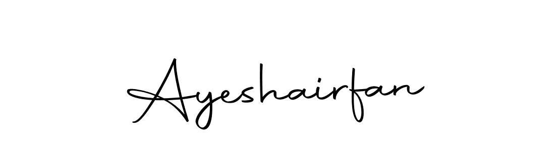 Design your own signature with our free online signature maker. With this signature software, you can create a handwritten (Autography-DOLnW) signature for name Ayeshairfan. Ayeshairfan signature style 10 images and pictures png