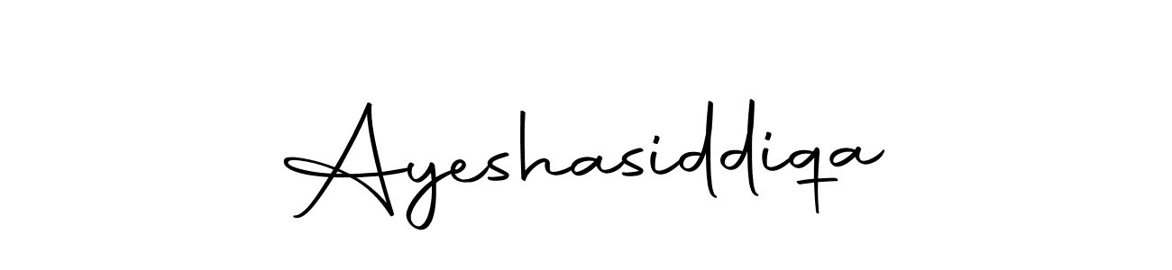 Design your own signature with our free online signature maker. With this signature software, you can create a handwritten (Autography-DOLnW) signature for name Ayeshasiddiqa. Ayeshasiddiqa signature style 10 images and pictures png