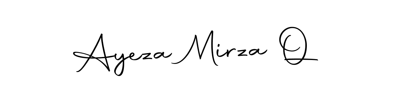 You can use this online signature creator to create a handwritten signature for the name Ayeza Mirza Q. This is the best online autograph maker. Ayeza Mirza Q signature style 10 images and pictures png