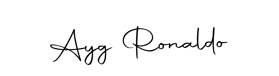 Create a beautiful signature design for name Ayg Ronaldo. With this signature (Autography-DOLnW) fonts, you can make a handwritten signature for free. Ayg Ronaldo signature style 10 images and pictures png