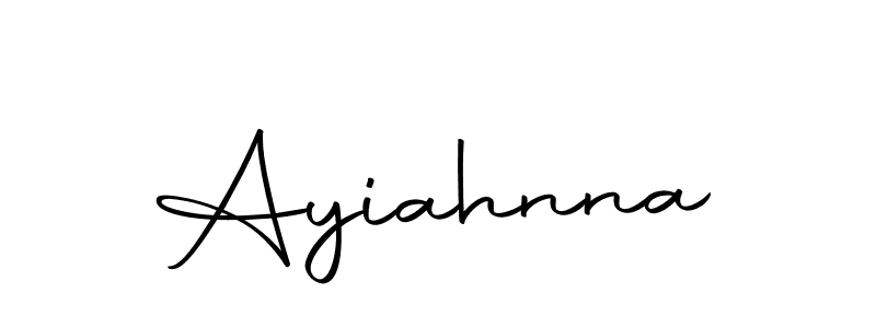 Make a beautiful signature design for name Ayiahnna. With this signature (Autography-DOLnW) style, you can create a handwritten signature for free. Ayiahnna signature style 10 images and pictures png