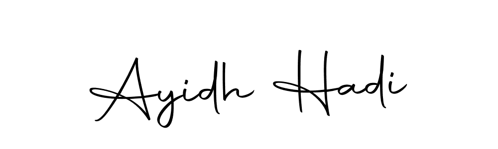 Make a beautiful signature design for name Ayidh Hadi. With this signature (Autography-DOLnW) style, you can create a handwritten signature for free. Ayidh Hadi signature style 10 images and pictures png