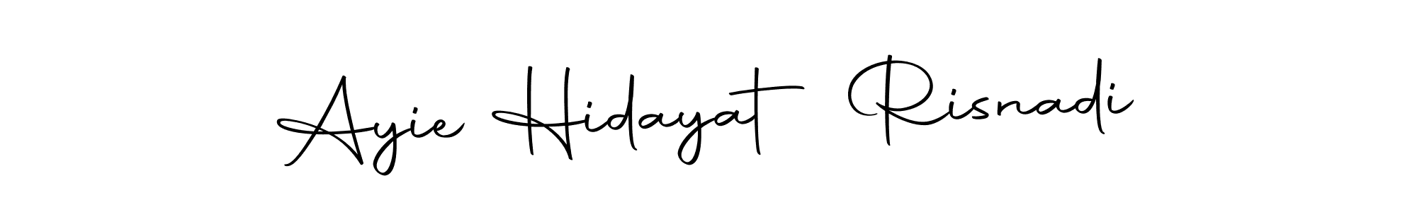 Make a beautiful signature design for name Ayie Hidayat Risnadi. With this signature (Autography-DOLnW) style, you can create a handwritten signature for free. Ayie Hidayat Risnadi signature style 10 images and pictures png