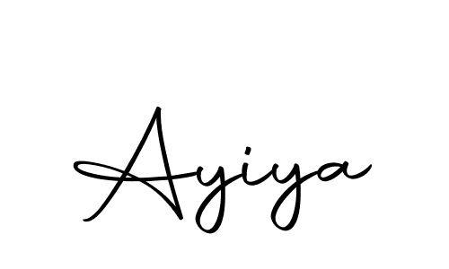 Design your own signature with our free online signature maker. With this signature software, you can create a handwritten (Autography-DOLnW) signature for name Ayiya. Ayiya signature style 10 images and pictures png