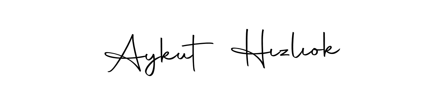 You can use this online signature creator to create a handwritten signature for the name Aykut Hızlıok. This is the best online autograph maker. Aykut Hızlıok signature style 10 images and pictures png