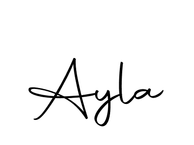 Design your own signature with our free online signature maker. With this signature software, you can create a handwritten (Autography-DOLnW) signature for name Ayla. Ayla signature style 10 images and pictures png