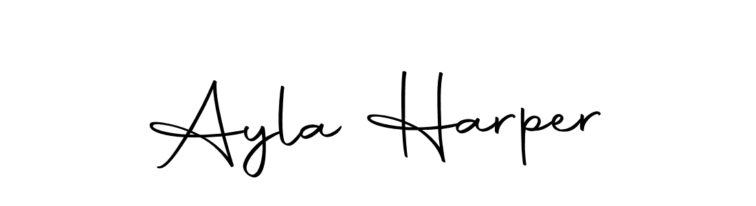 Ayla Harper stylish signature style. Best Handwritten Sign (Autography-DOLnW) for my name. Handwritten Signature Collection Ideas for my name Ayla Harper. Ayla Harper signature style 10 images and pictures png