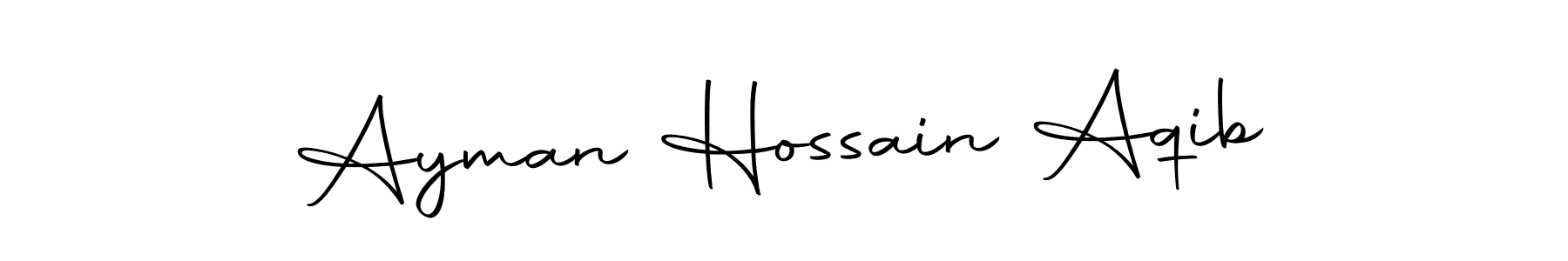 Use a signature maker to create a handwritten signature online. With this signature software, you can design (Autography-DOLnW) your own signature for name Ayman Hossain Aqib. Ayman Hossain Aqib signature style 10 images and pictures png