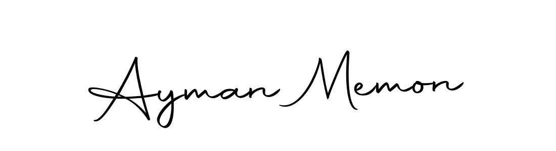 Design your own signature with our free online signature maker. With this signature software, you can create a handwritten (Autography-DOLnW) signature for name Ayman Memon. Ayman Memon signature style 10 images and pictures png