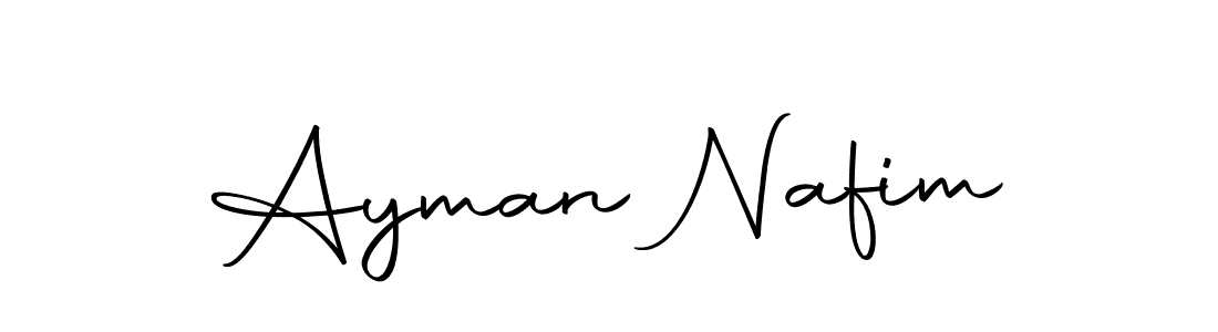 Create a beautiful signature design for name Ayman Nafim. With this signature (Autography-DOLnW) fonts, you can make a handwritten signature for free. Ayman Nafim signature style 10 images and pictures png