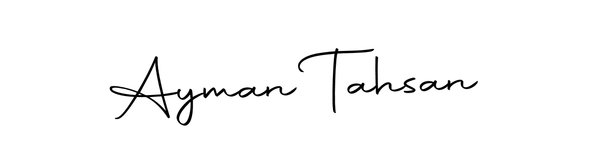 How to make Ayman Tahsan signature? Autography-DOLnW is a professional autograph style. Create handwritten signature for Ayman Tahsan name. Ayman Tahsan signature style 10 images and pictures png