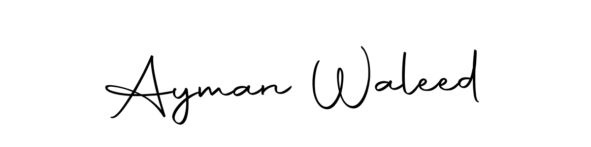 Design your own signature with our free online signature maker. With this signature software, you can create a handwritten (Autography-DOLnW) signature for name Ayman Waleed. Ayman Waleed signature style 10 images and pictures png