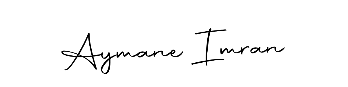 How to make Aymane Imran name signature. Use Autography-DOLnW style for creating short signs online. This is the latest handwritten sign. Aymane Imran signature style 10 images and pictures png