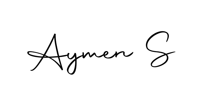 How to make Aymen S signature? Autography-DOLnW is a professional autograph style. Create handwritten signature for Aymen S name. Aymen S signature style 10 images and pictures png