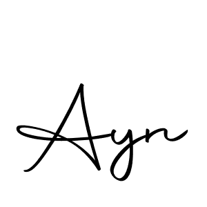 Design your own signature with our free online signature maker. With this signature software, you can create a handwritten (Autography-DOLnW) signature for name Ayn. Ayn signature style 10 images and pictures png