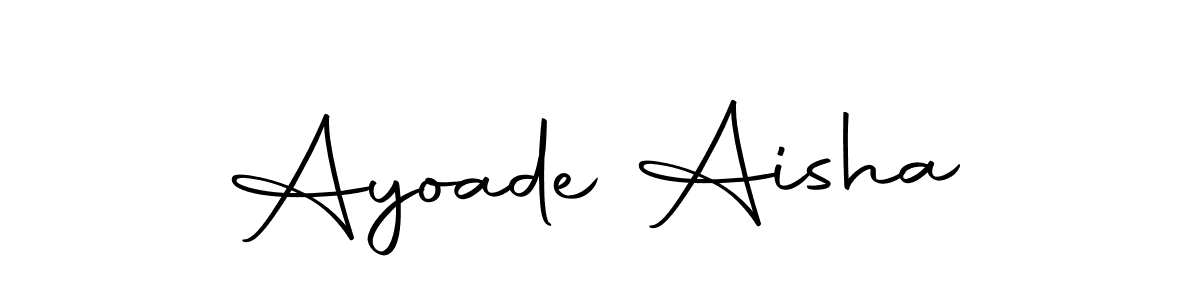Create a beautiful signature design for name Ayoade Aisha. With this signature (Autography-DOLnW) fonts, you can make a handwritten signature for free. Ayoade Aisha signature style 10 images and pictures png