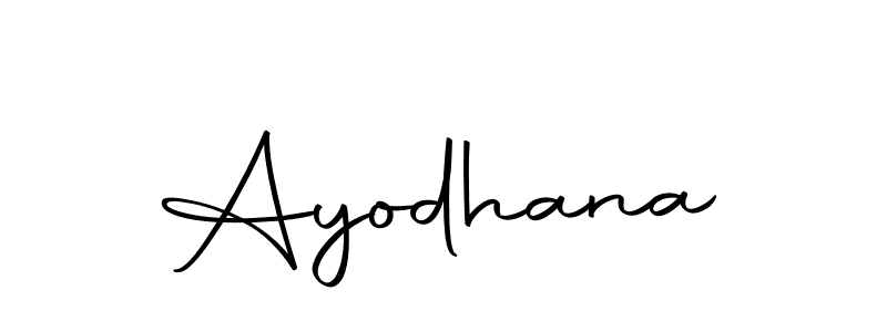 Create a beautiful signature design for name Ayodhana. With this signature (Autography-DOLnW) fonts, you can make a handwritten signature for free. Ayodhana signature style 10 images and pictures png