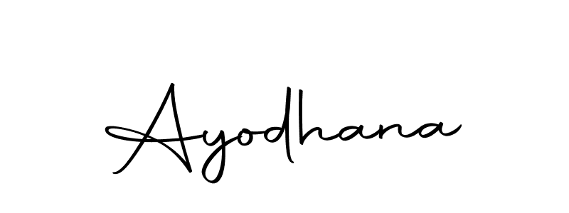 Create a beautiful signature design for name Ayodhana. With this signature (Autography-DOLnW) fonts, you can make a handwritten signature for free. Ayodhana signature style 10 images and pictures png