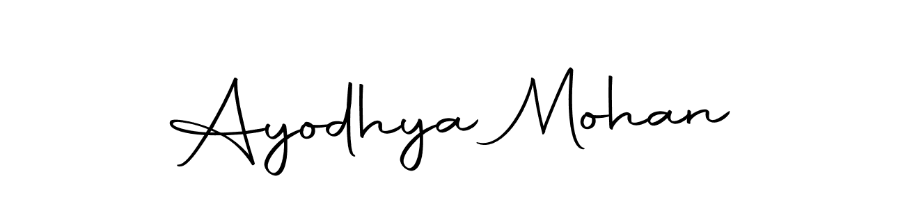 You can use this online signature creator to create a handwritten signature for the name Ayodhya Mohan. This is the best online autograph maker. Ayodhya Mohan signature style 10 images and pictures png