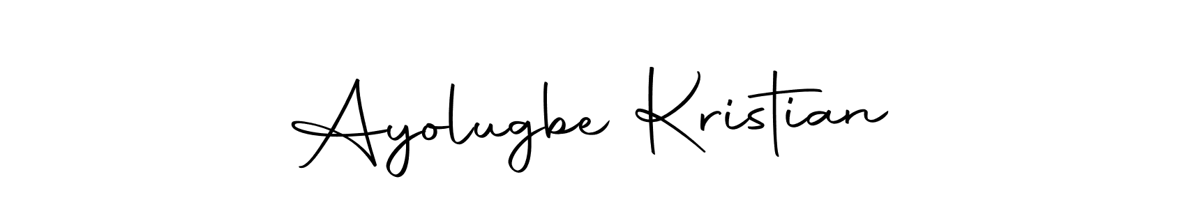 How to make Ayolugbe Kristian signature? Autography-DOLnW is a professional autograph style. Create handwritten signature for Ayolugbe Kristian name. Ayolugbe Kristian signature style 10 images and pictures png