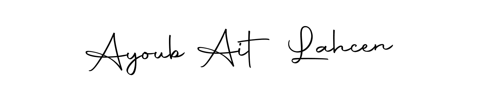 See photos of Ayoub Ait Lahcen official signature by Spectra . Check more albums & portfolios. Read reviews & check more about Autography-DOLnW font. Ayoub Ait Lahcen signature style 10 images and pictures png