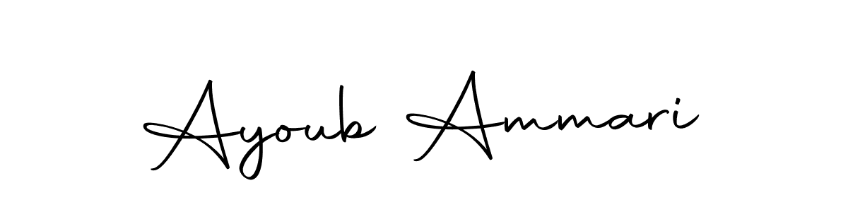 Here are the top 10 professional signature styles for the name Ayoub Ammari. These are the best autograph styles you can use for your name. Ayoub Ammari signature style 10 images and pictures png