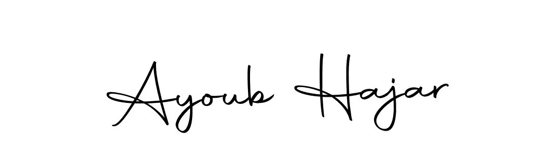 Ayoub Hajar stylish signature style. Best Handwritten Sign (Autography-DOLnW) for my name. Handwritten Signature Collection Ideas for my name Ayoub Hajar. Ayoub Hajar signature style 10 images and pictures png