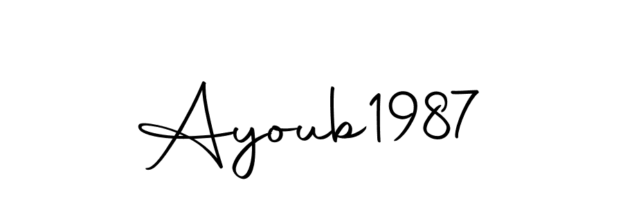 It looks lik you need a new signature style for name Ayoub1987. Design unique handwritten (Autography-DOLnW) signature with our free signature maker in just a few clicks. Ayoub1987 signature style 10 images and pictures png