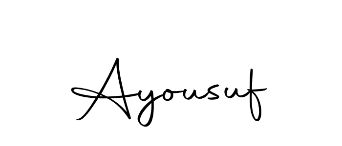 You should practise on your own different ways (Autography-DOLnW) to write your name (Ayousuf) in signature. don't let someone else do it for you. Ayousuf signature style 10 images and pictures png