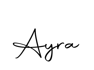 Design your own signature with our free online signature maker. With this signature software, you can create a handwritten (Autography-DOLnW) signature for name Ayra. Ayra signature style 10 images and pictures png
