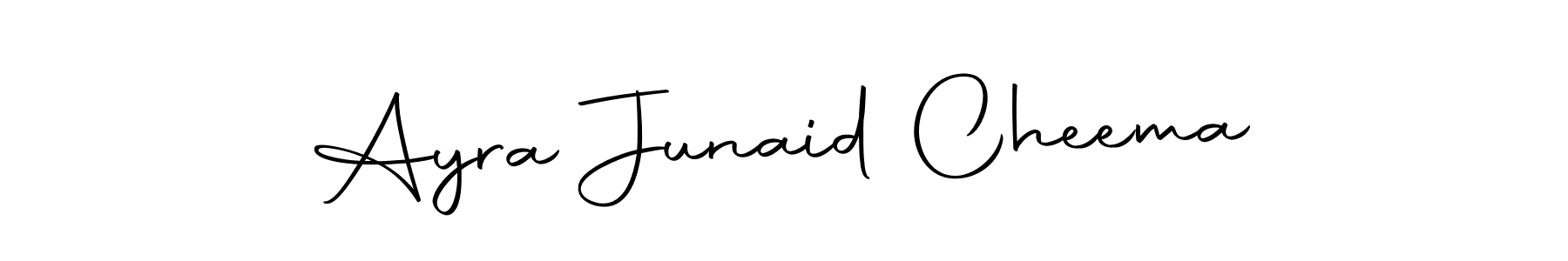 The best way (Autography-DOLnW) to make a short signature is to pick only two or three words in your name. The name Ayra Junaid Cheema include a total of six letters. For converting this name. Ayra Junaid Cheema signature style 10 images and pictures png
