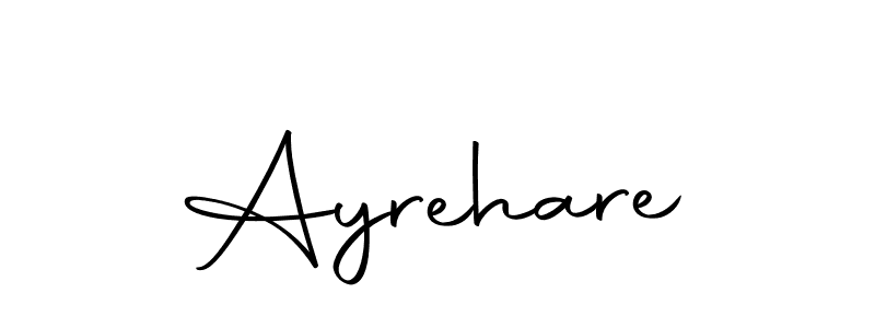 Use a signature maker to create a handwritten signature online. With this signature software, you can design (Autography-DOLnW) your own signature for name Ayrehare. Ayrehare signature style 10 images and pictures png