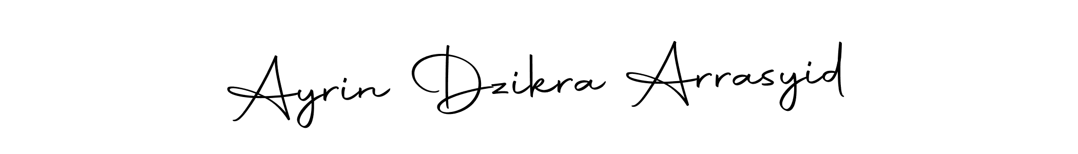 Make a short Ayrin Dzikra Arrasyid signature style. Manage your documents anywhere anytime using Autography-DOLnW. Create and add eSignatures, submit forms, share and send files easily. Ayrin Dzikra Arrasyid signature style 10 images and pictures png