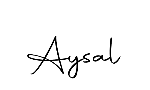 Design your own signature with our free online signature maker. With this signature software, you can create a handwritten (Autography-DOLnW) signature for name Aysal. Aysal signature style 10 images and pictures png