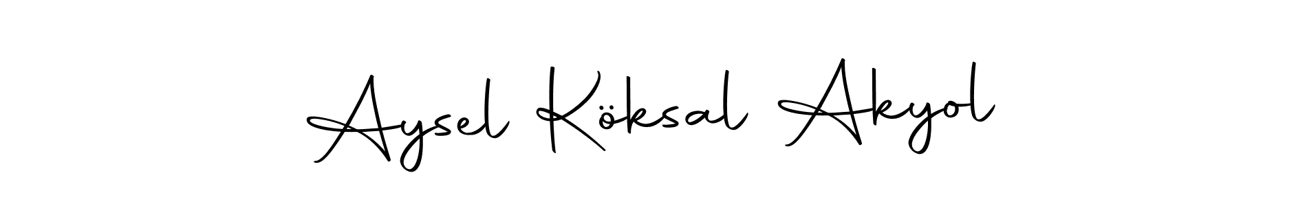 Similarly Autography-DOLnW is the best handwritten signature design. Signature creator online .You can use it as an online autograph creator for name Aysel Köksal Akyol. Aysel Köksal Akyol signature style 10 images and pictures png