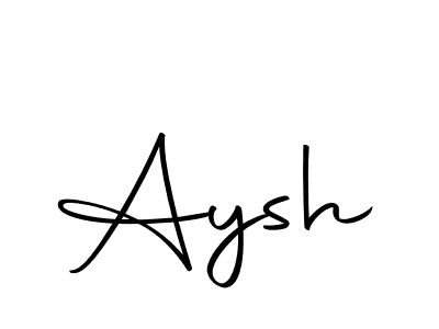 Use a signature maker to create a handwritten signature online. With this signature software, you can design (Autography-DOLnW) your own signature for name Aysh. Aysh signature style 10 images and pictures png