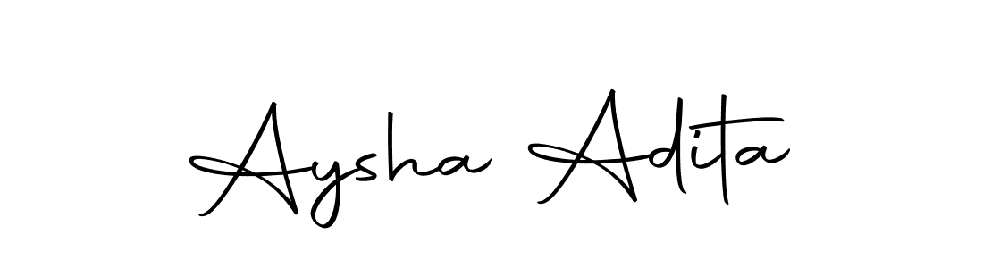 Make a beautiful signature design for name Aysha Adita. Use this online signature maker to create a handwritten signature for free. Aysha Adita signature style 10 images and pictures png