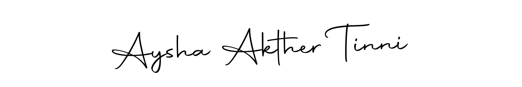 It looks lik you need a new signature style for name Aysha Akther Tinni. Design unique handwritten (Autography-DOLnW) signature with our free signature maker in just a few clicks. Aysha Akther Tinni signature style 10 images and pictures png