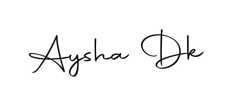 if you are searching for the best signature style for your name Aysha Dk. so please give up your signature search. here we have designed multiple signature styles  using Autography-DOLnW. Aysha Dk signature style 10 images and pictures png