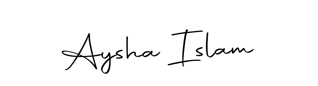 if you are searching for the best signature style for your name Aysha Islam. so please give up your signature search. here we have designed multiple signature styles  using Autography-DOLnW. Aysha Islam signature style 10 images and pictures png