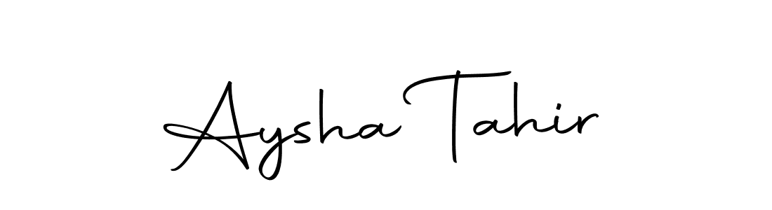Create a beautiful signature design for name Aysha Tahir. With this signature (Autography-DOLnW) fonts, you can make a handwritten signature for free. Aysha Tahir signature style 10 images and pictures png
